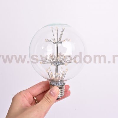 Лампа прозрачная с елочкой LED Е27 1.5W ImperiumLoft 123325-22