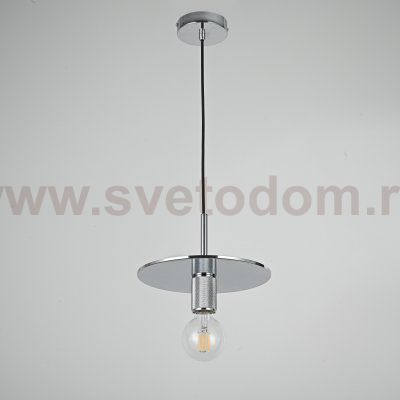 Подвесной светильник RH Utilitaire Disk Shade Pendant Silver ImperiumLoft 123644-22