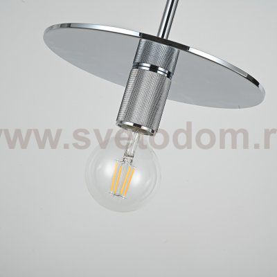Подвесной светильник RH Utilitaire Disk Shade Pendant Silver ImperiumLoft 123644-22