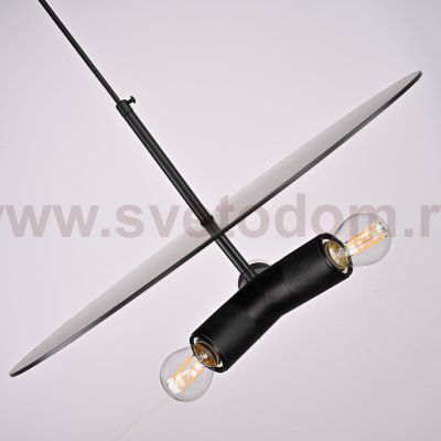 Люстра RH Utilitaire Disk Triple Pendant Black ImperiumLoft 123645-22