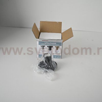 Потолочный светильник RH Utilitaire Socket Flushmount Black ImperiumLoft 123676-22
