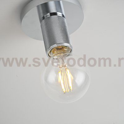Потолочный Светильник Rh Utilitaire Socket Flushmount Silver By Imperiumloft