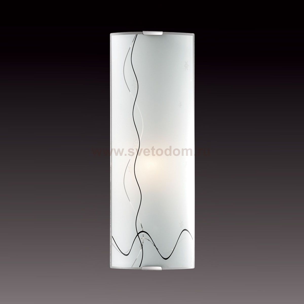 Светильник бра Сонекс 1237/L никель/белый/декор черн BIRONA