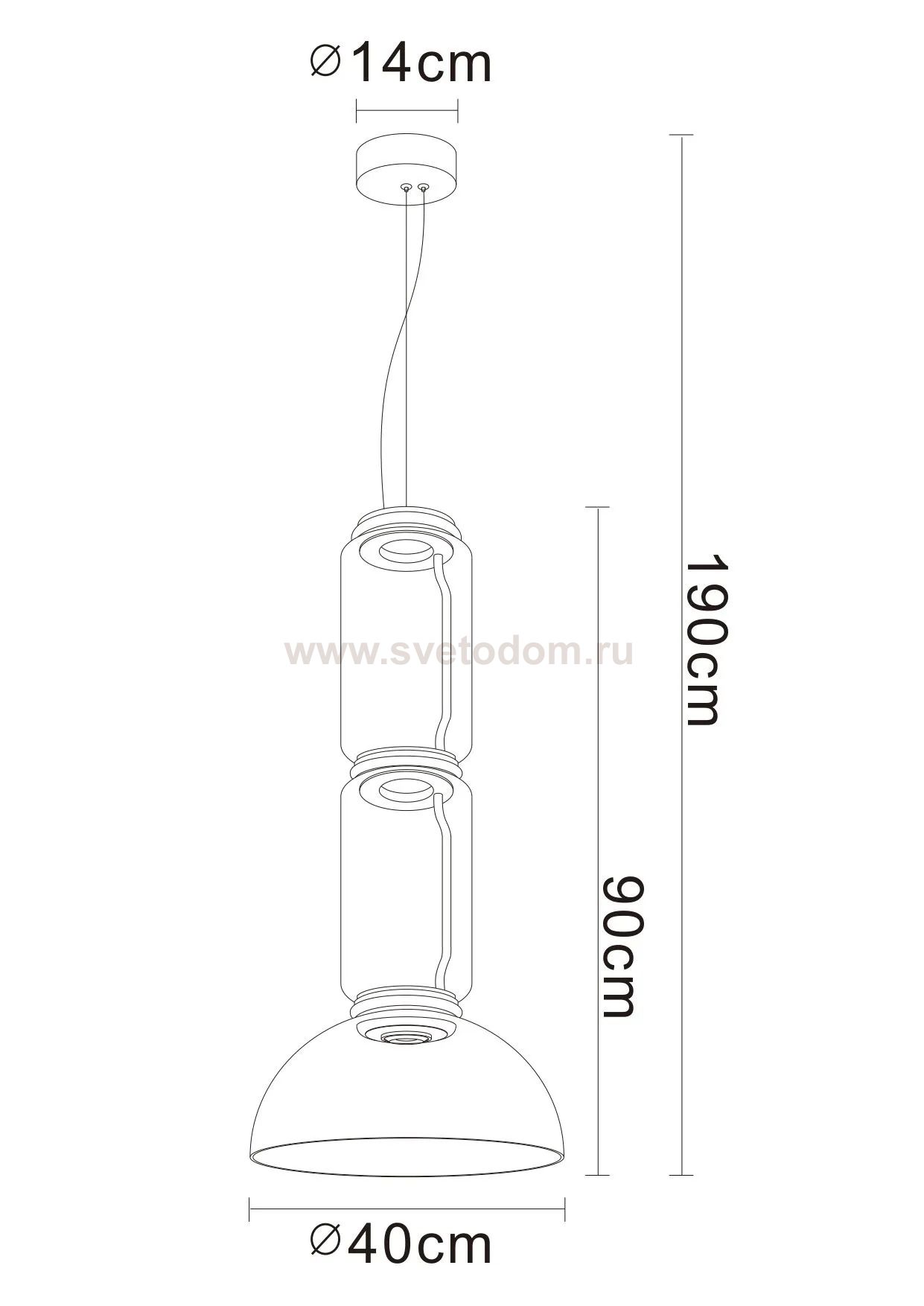 Светильник подвесной Divinare 1242/06 SP-24 TRUMPET