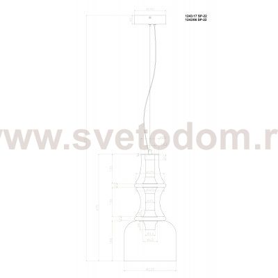 Подвесной светильник Divinare VOLTURN 1243/06 SP-22
