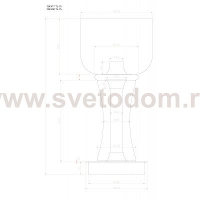 Декоративная настольная лампа Divinare VOLTURN 1243/17 TL-15
