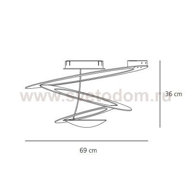 Потолочный светильник Artemide 1247010A PIRCE MINI 