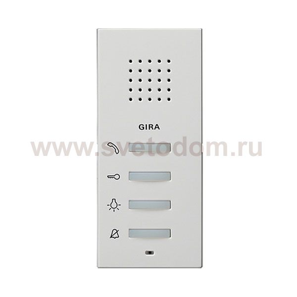 Gira S-55 Бел Внутренняя квартирная станция (аудио) наружного монтажа hand free (G125027)