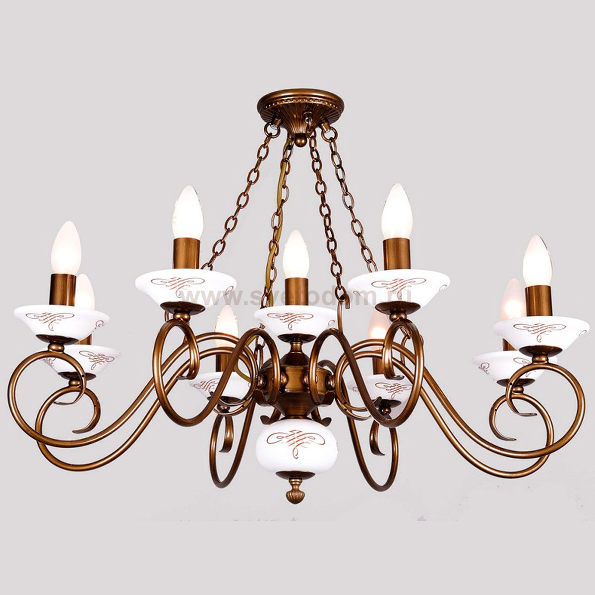 Система 2в1 Люстра/Потолочный Favourite 1255-9PC Pueblo