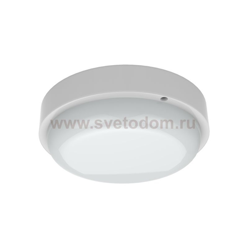 Св-к светодиодный Gauss LITE IP65 D140*51 8W 680lm 4000K ЖКХ круглый с оптико-акустическ. сенс. (126418208-S)