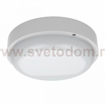 Св-к светодиодный Gauss LITE IP65  D140x48 12W 940lm 4000K ЖКХ кругл c оптико-акустическ. сенс. (126418212-S)
