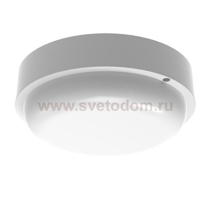 Светильник ЖКХ Gauss LITE круг 12W 980lm 6500K 200-240V IP65 D140*48мм белый LED (126418312)