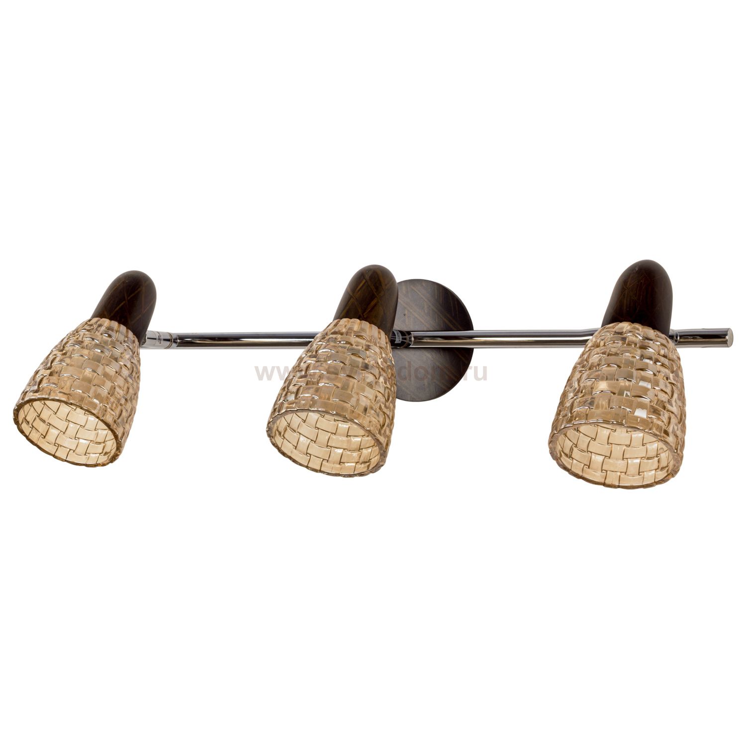 Спотовый светильник 12681/3B CH+WENGUE TEA ЭкономСвет