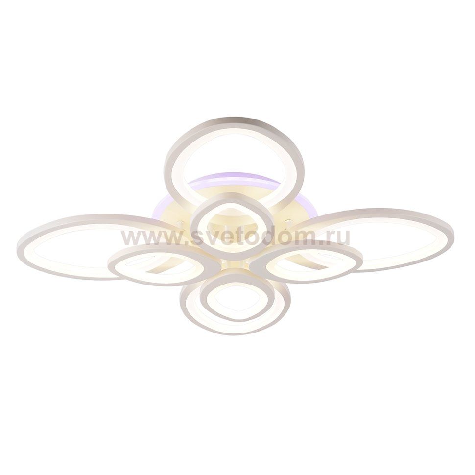 Светодиодная люстра Profit light 1268/4+4 WHT RGB