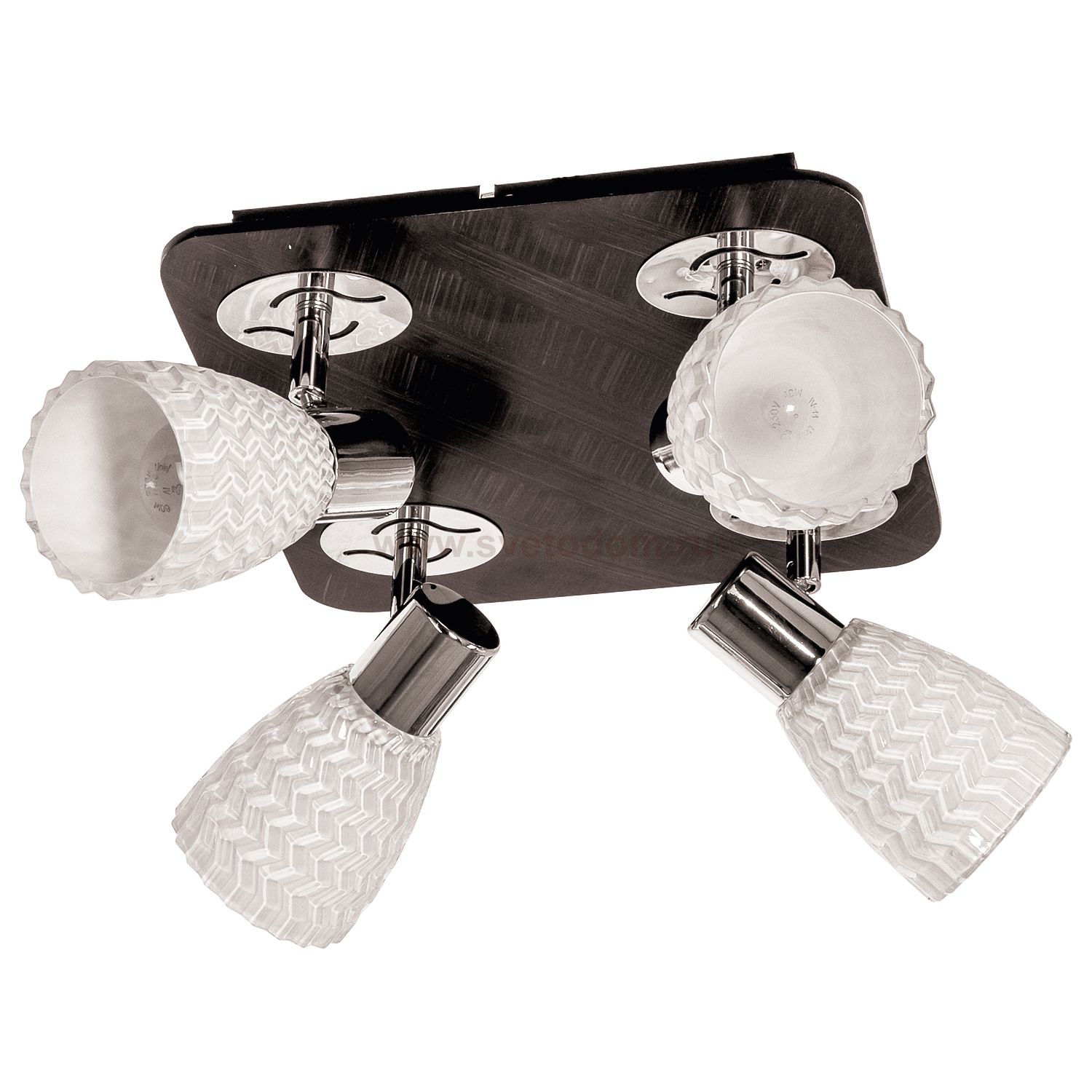 Светильник ЭкономСвет 12713/4CR WENGE WT