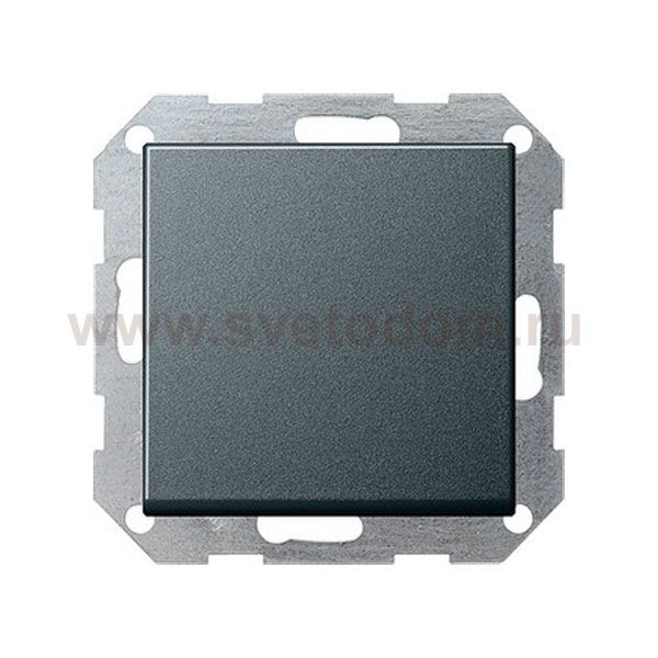 Gira S-55 Антрацит Выключатель 1-клавишный с самовозвратом (G12728)