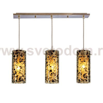 Подвесной светильник Экономсвет 1281X/3BK WT CR