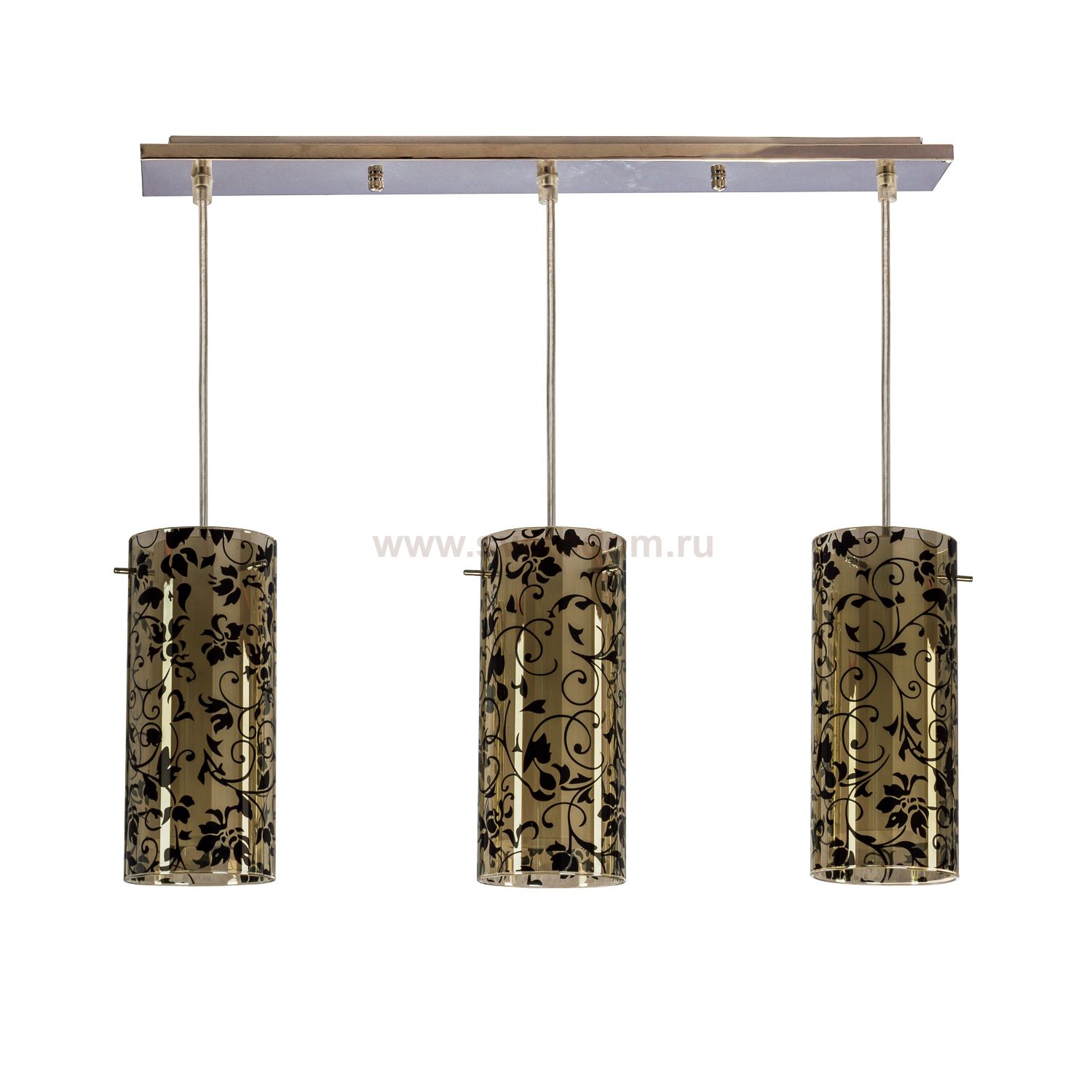 Подвесной светильник Экономсвет 1281X/3BK WT CR