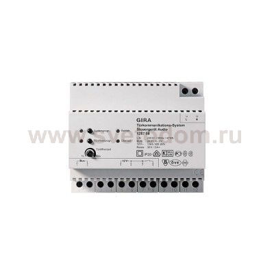 Gira REG Источник питания для аудиодомофона на DIN-рейку (G128700)