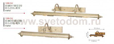 Светильник для картин Favourite 1288-2W