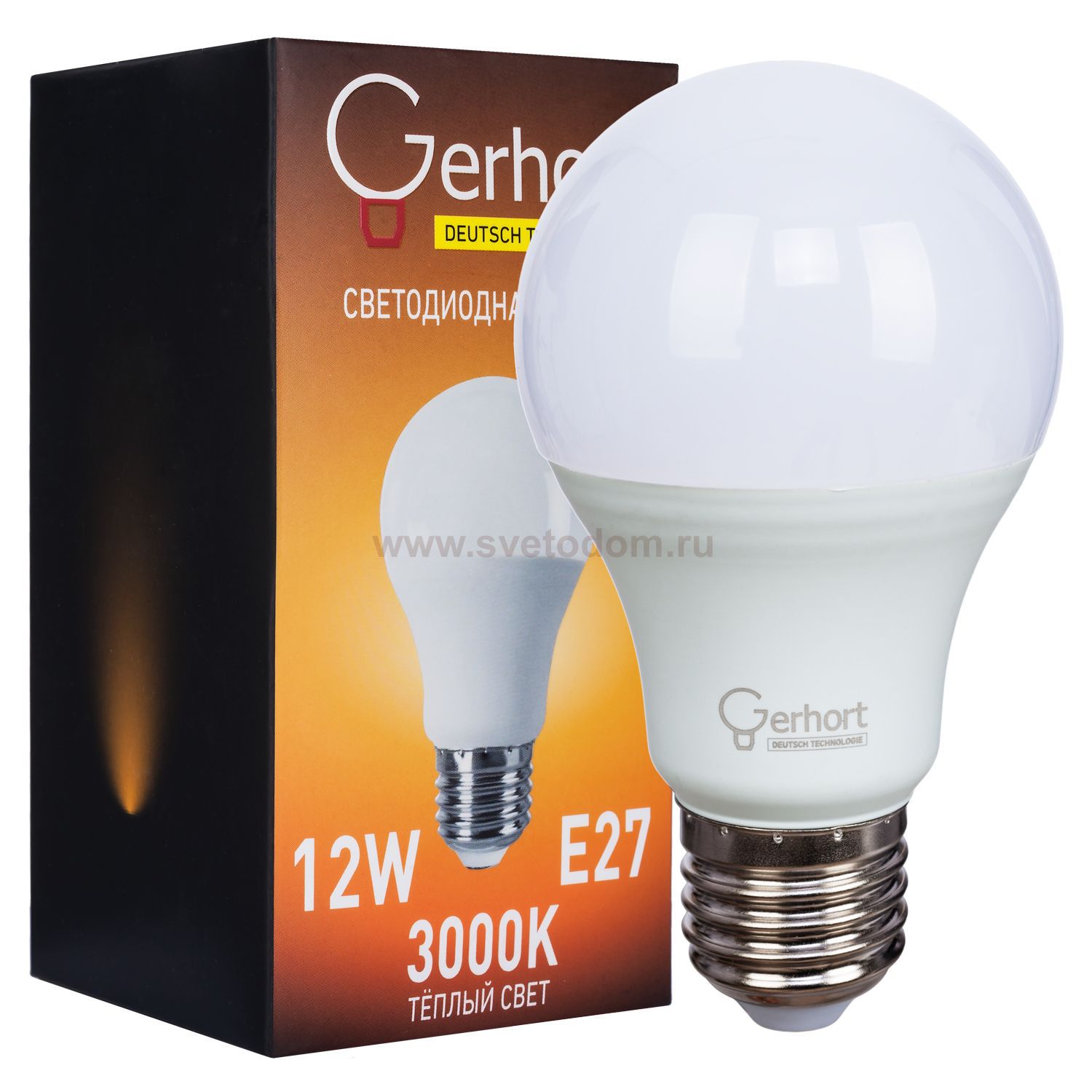 Экономсвет 12W GERHORT A60 LED 3000K E27