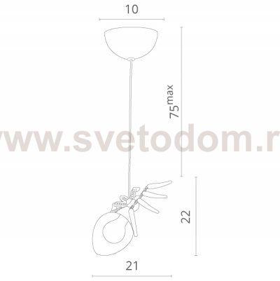 Светильник подвесной паук Divinare 1308/02 SP-1 RAGNO