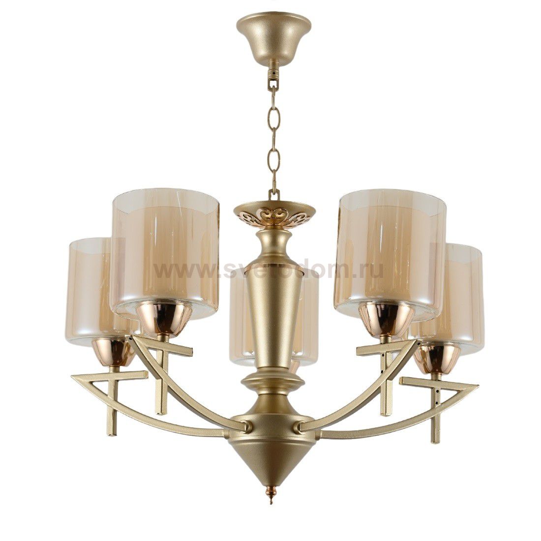 Люстра классическая 13112/5FGD+SPGD COGNAC ЭкономСвет