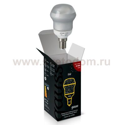 Энергосбер. люмин. лампа Gauss R50 9W 4200K E14 (131209)
