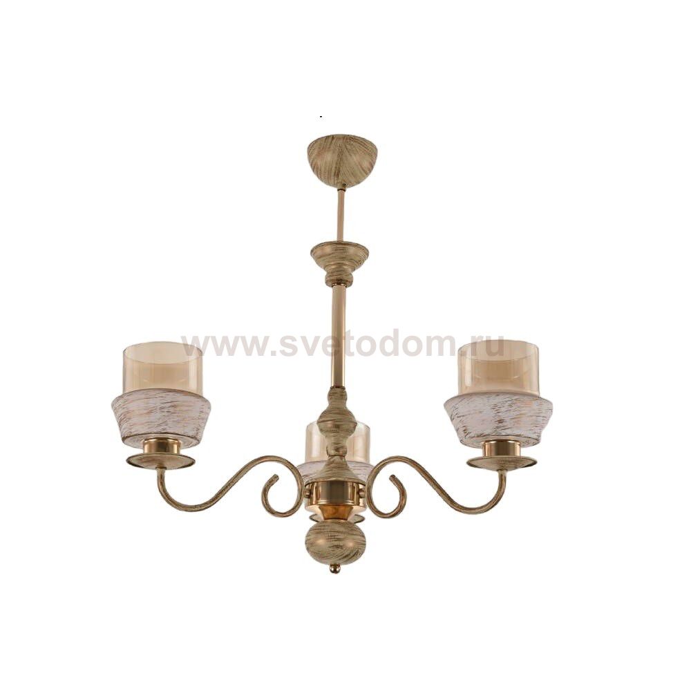 Люстра классическая 13139/3WG+FGD BR+WG ЭкономСвет