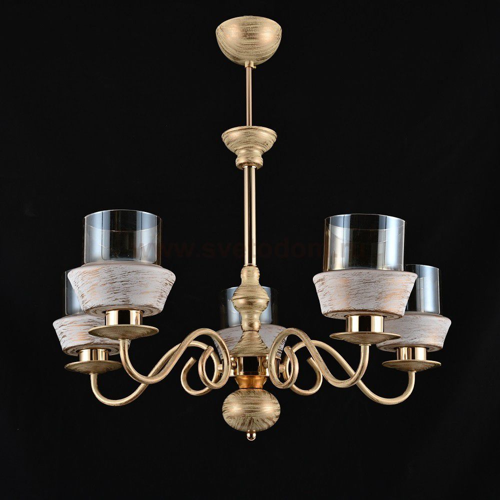 Люстра классическая 13139/5WG+FGD BR+WG ЭкономСвет