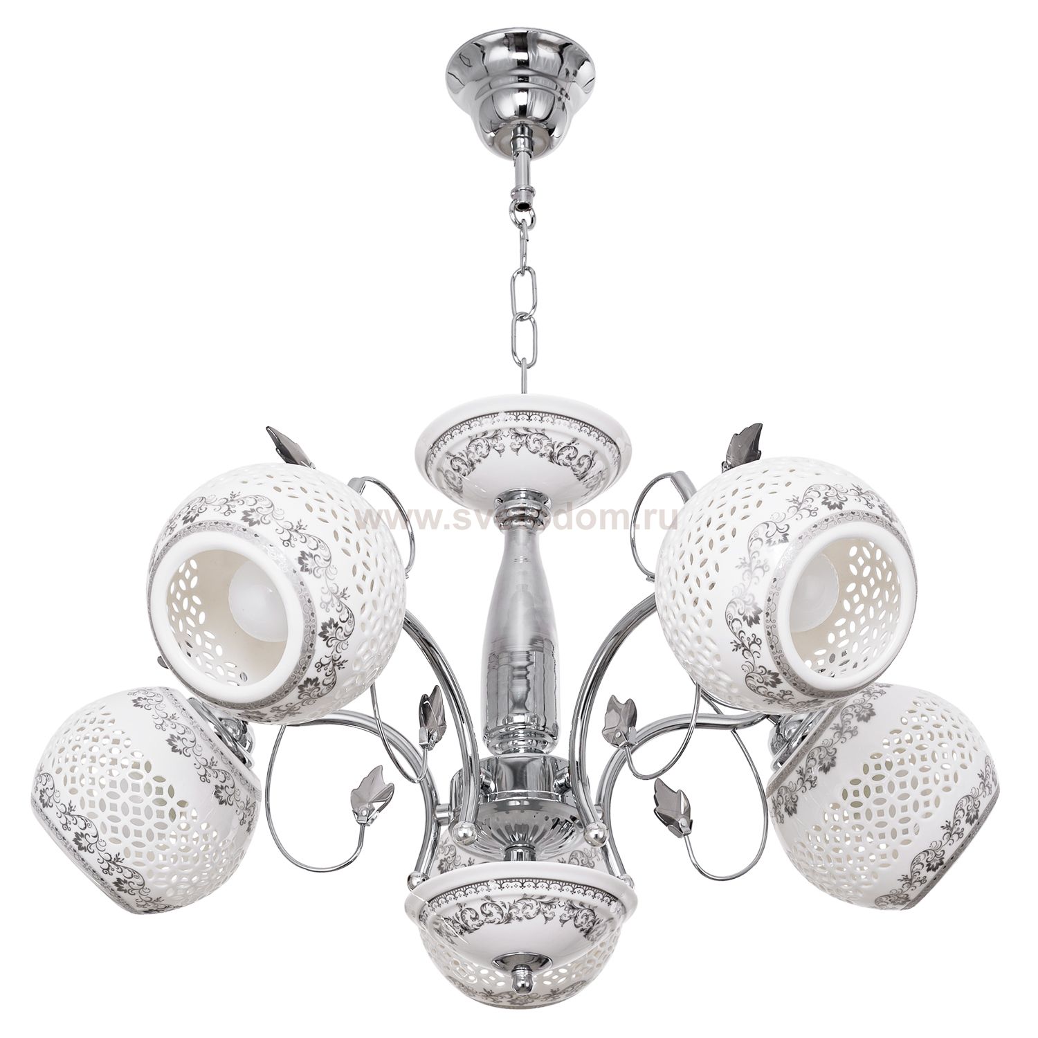 Люстра классическая Экономсвет 1317LM/5CR WT