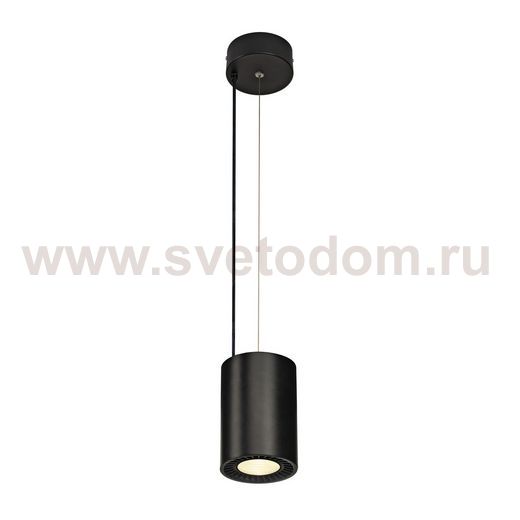 SLV 133140 SUPROS PD Pendelleuchte, rund, schwarz, 4000lm 3000K SLM LED, 60° Reflektor