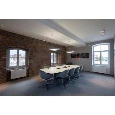 SLV 133824 MEDO 60 SQUARE Deckenleuchte, eckig, silbergrau, 4xT5 24W