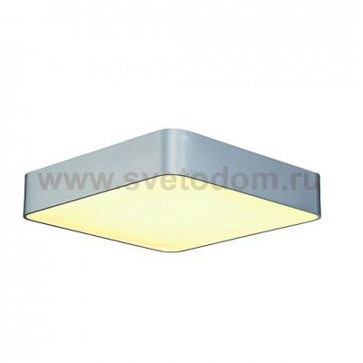 SLV 133824 MEDO 60 SQUARE Deckenleuchte, eckig, silbergrau, 4xT5 24W