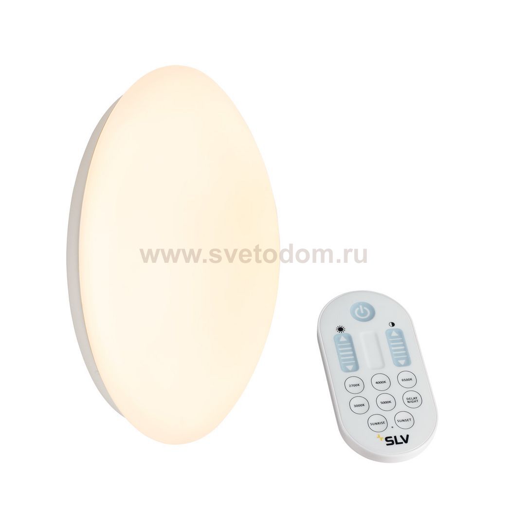 134050 SLV LIPSY 36 мАSTER KELVIN CONTROL светильник накладной с ПДУ и LED 39Вт, 2700-6500К, 2300-2900лм, белый