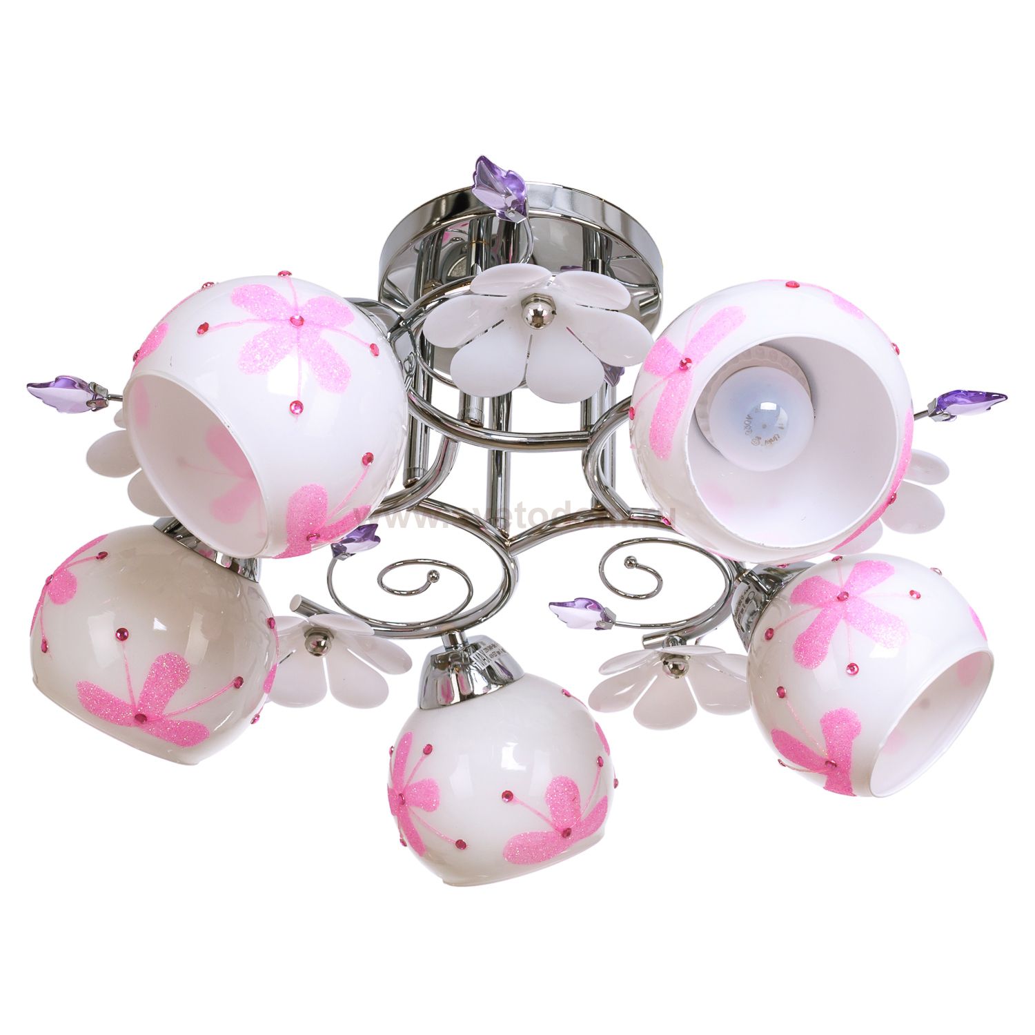 Потолочный светильник Экономсвет 1341LM/5CR WT