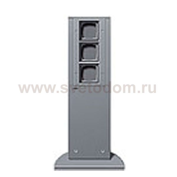 Gira Алюминий Энергетическая стойка с 3-мя гнездами h=491mm (G134526)