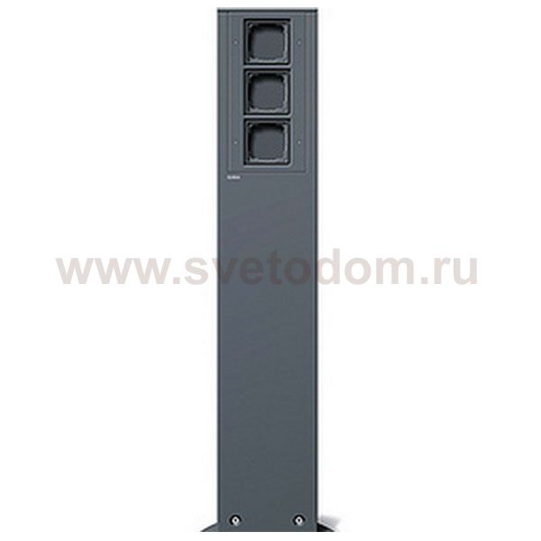 Gira Антрацит Энергетическая стойка с 3-мя гнездами h=491mm (G134528)