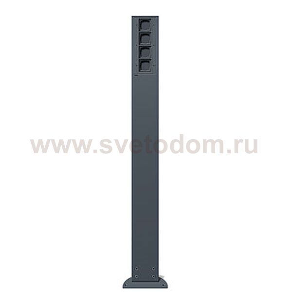 Gira Антрацит Энергетическая стойка с 4-мя гнездами и осветит элементом h=1400mm (G135428)