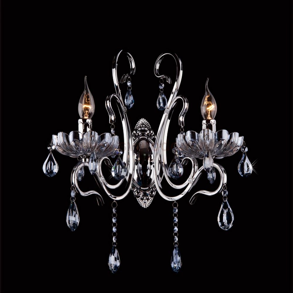 Светильник Eurosvet 13550/2  хром/лазурный хрусталь