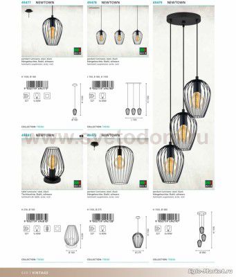 Подвесной светильник Eglo 49472 NEWTOWN