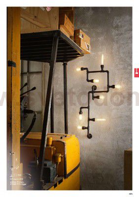 Потолочный светильник Ideal lux PLUMBER PL8 NERO (136714)