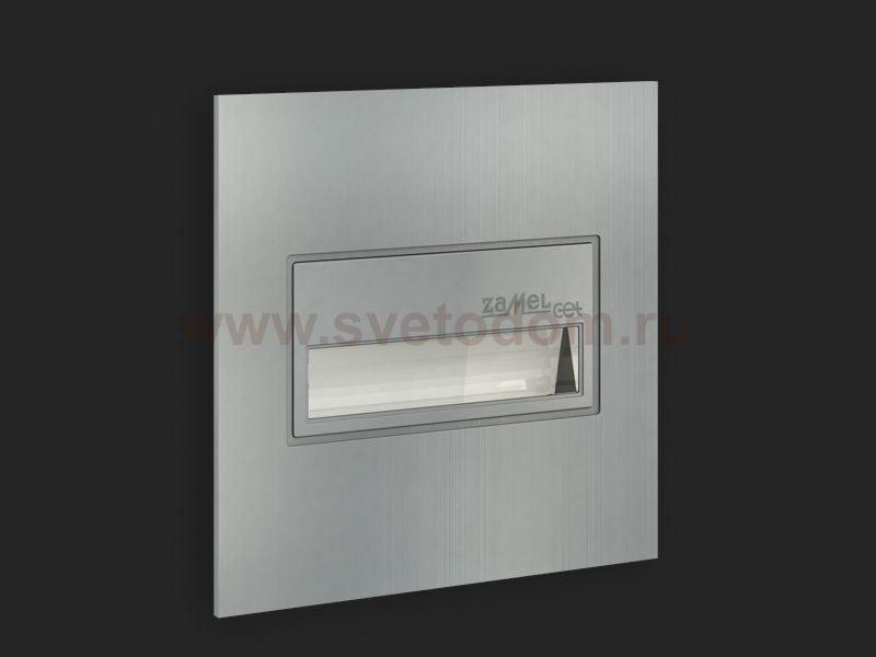 Zamel Светильник SONA Алюминий/Тепл.бел. в монт.коробку, с квадратной рамкой 14V DC (14-211-12)