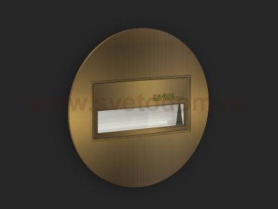 Zamel Светильник SONA Золото/Тепл.бел. в монт.коробку, с квадратной рамкой 14V DC (14-211-42)