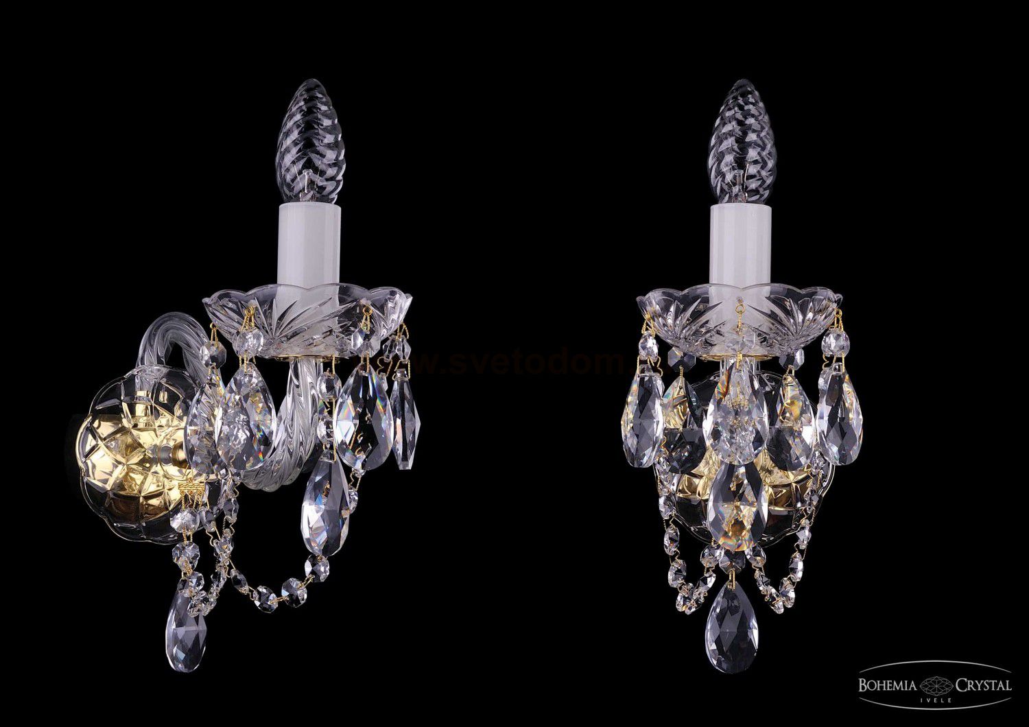 Светильник настенный бра Bohemia Ivele 1400/1/Big/G