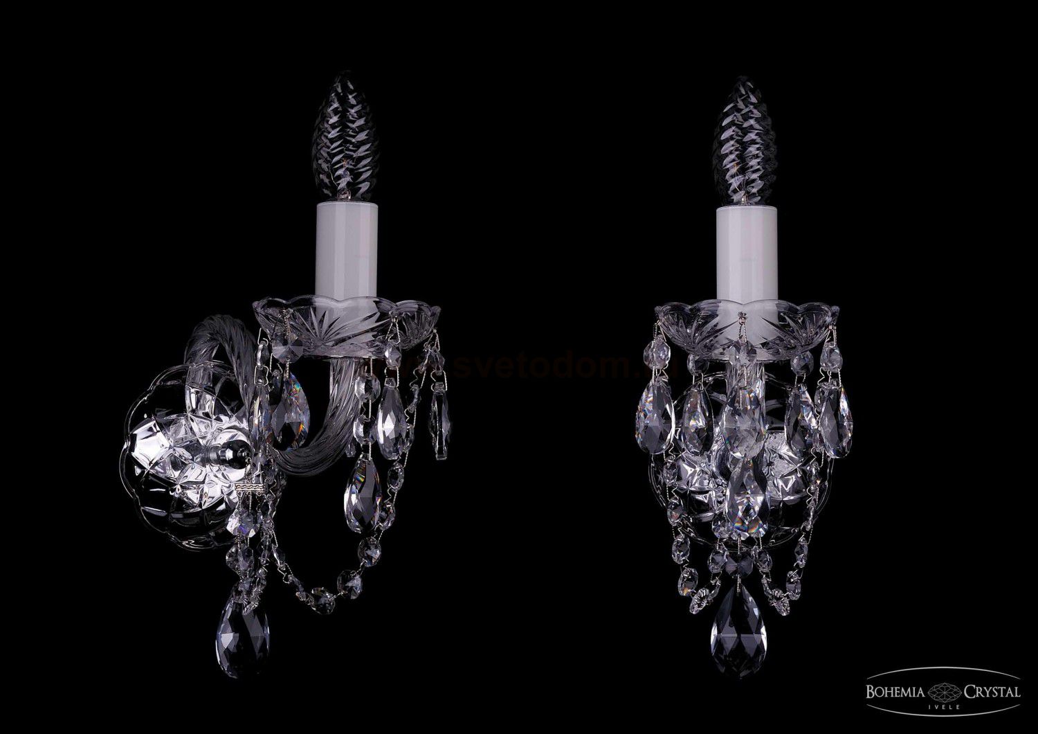 Светильник настенный бра Bohemia Ivele 1400/1/Ni