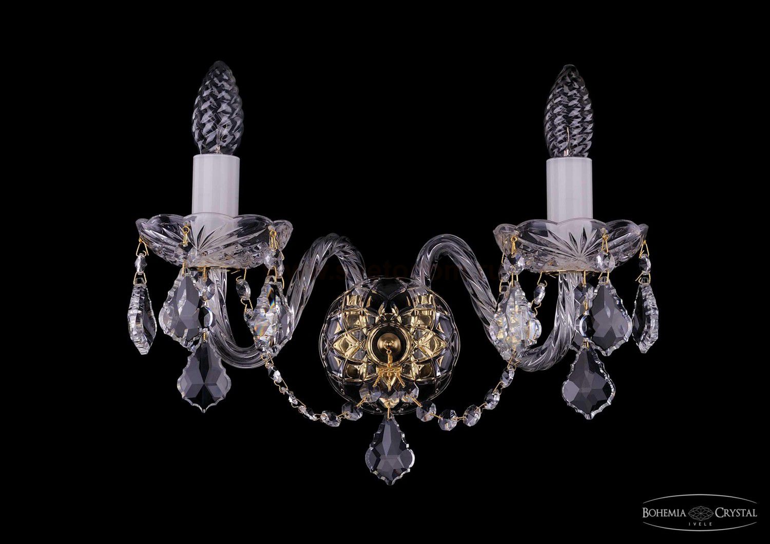 Светильник настенный бра Bohemia Ivele 1400/2/Big/G/Leafs