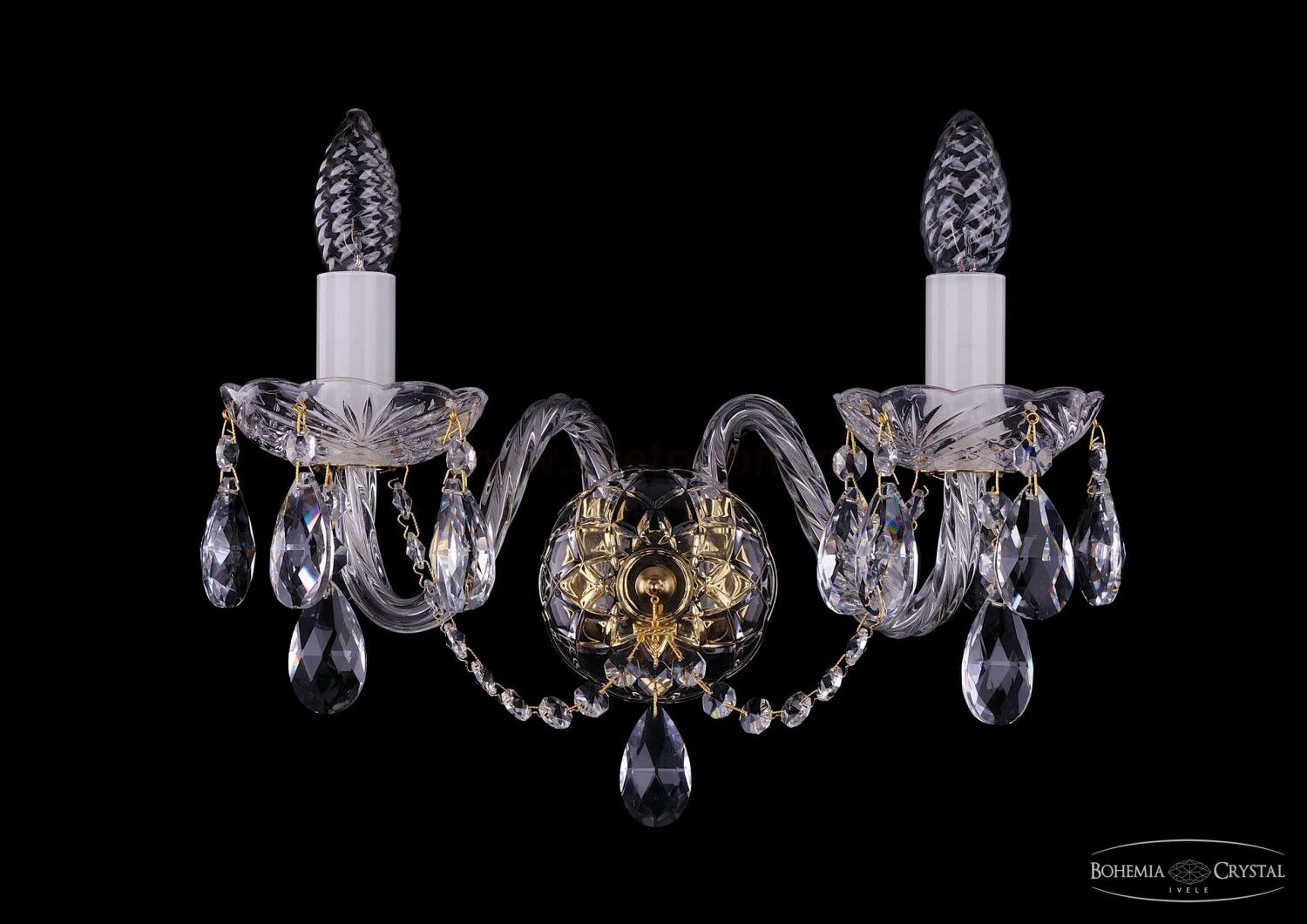 Светильник настенный бра Bohemia Ivele 1400/2/Big/G