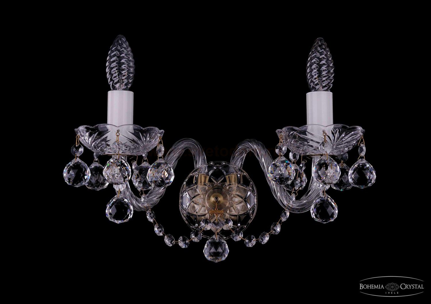 Светильник настенный бра Bohemia Ivele 1400/2/Big/Pa/Balls