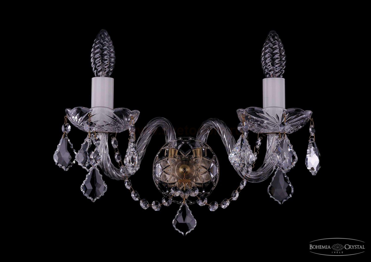 Светильник настенный бра Bohemia Ivele 1400/2/Big/Pa/Leafs